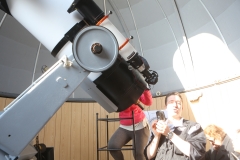 osservazione eclissi al telescopio