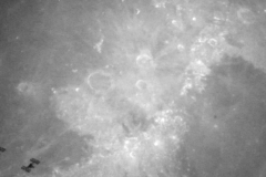 transito ISS davanti alla Luna